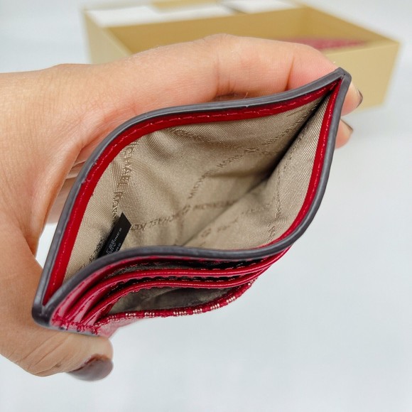 Bundle Michael Kors Red Giftable Boxed Xbody Xmas Gift Bag Wallet Set NWT $616 - Picture 7 of 10